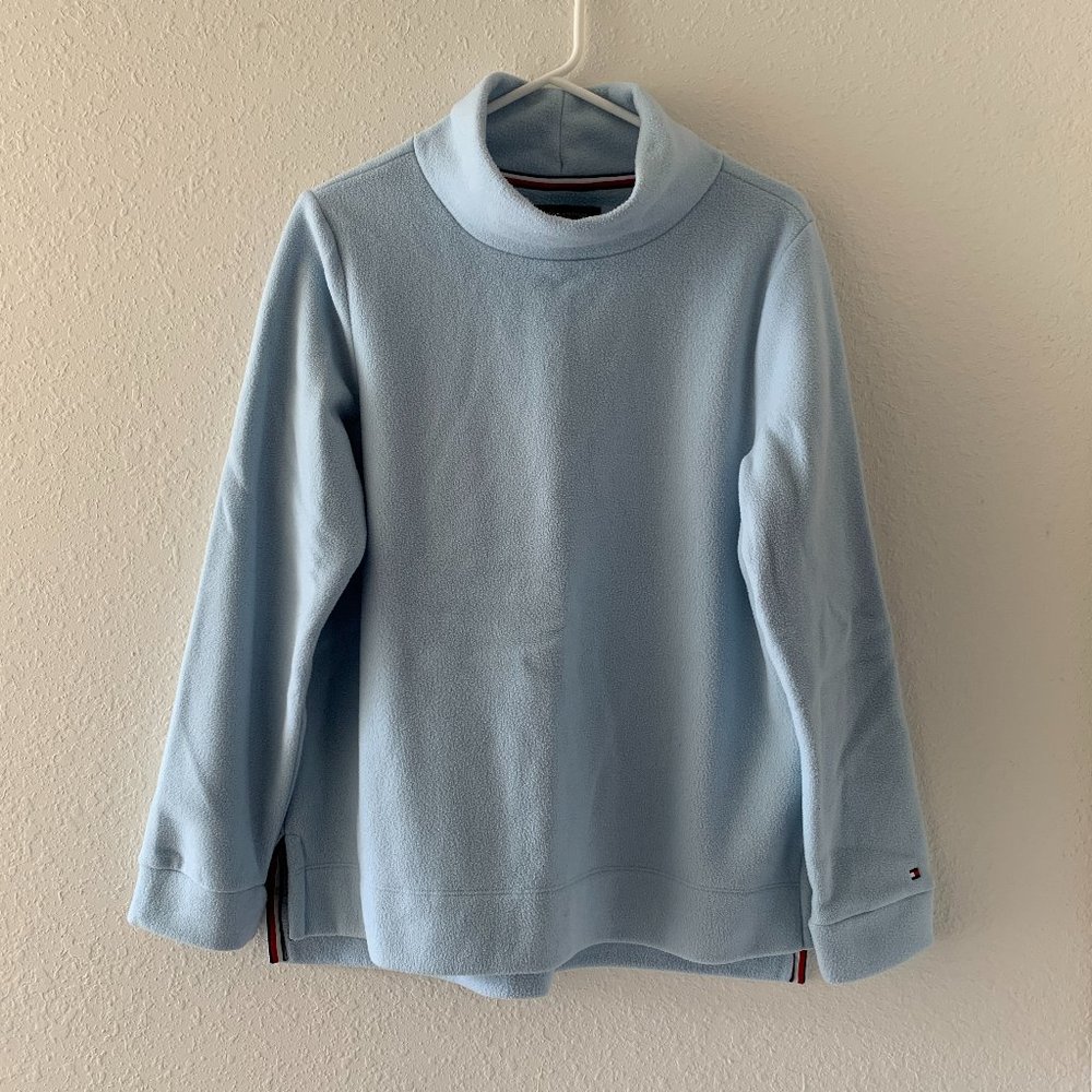 Tommy Hilfiger Sky Blue Fleece Pullover Sweatshirt, L